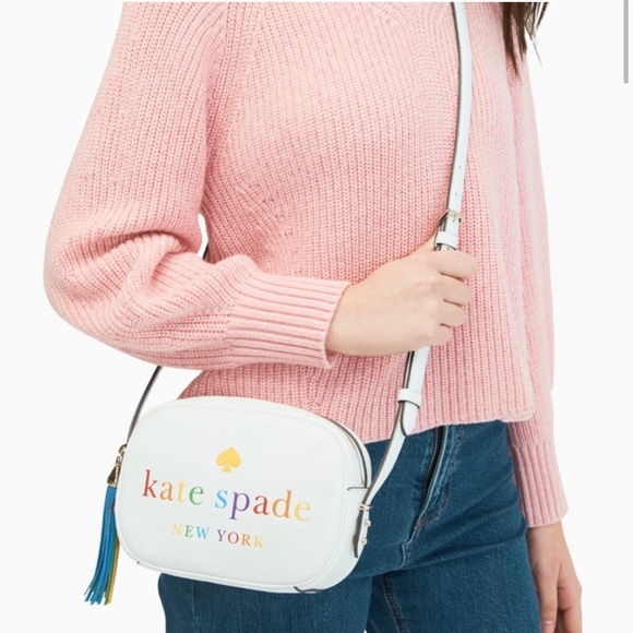 kate spade Handbags - Kate Spade Kourtney Rainbow Logo Camera Bag